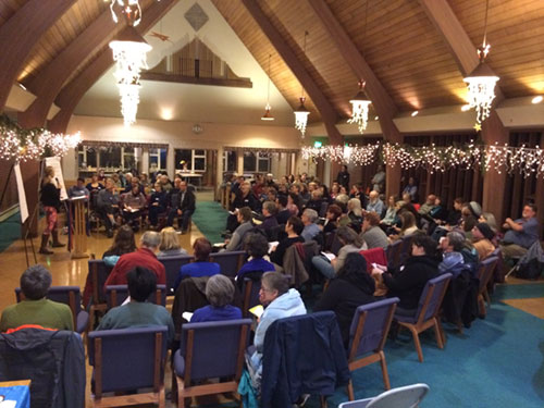 Interfaith Movement for Immigrant Justice (IMIRJ) meets in Concordia’s Leaven Community Center, the former Redeemer Lutheran Church. IMIRJ advocates for just immigration policies.